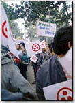 Демонстрация в честь Далай-Ламы, г.Сарнатх, 1991 г.