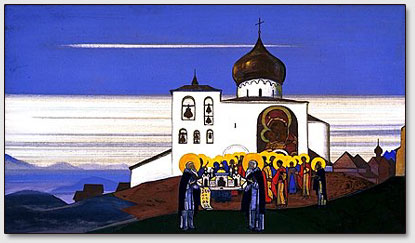 "Звенигород", картина Н.К.Рериха