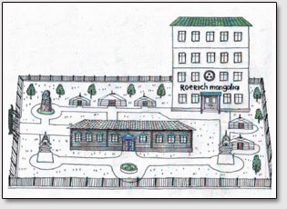 План культурного комплекса вокруг дома-музея Рерихов в Улан-Баторе, Монголия.